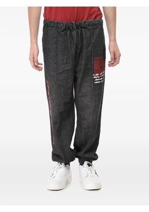 Off-White logo-print track trousers - Black