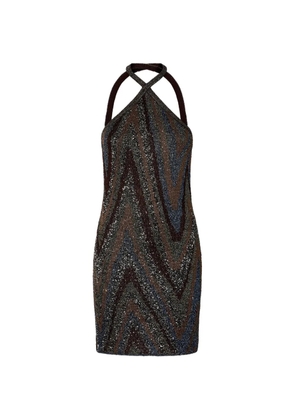 Missoni zigzag-knit dress - Brown