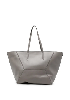 Brunello Cucinelli leather shoulder bag - Grey