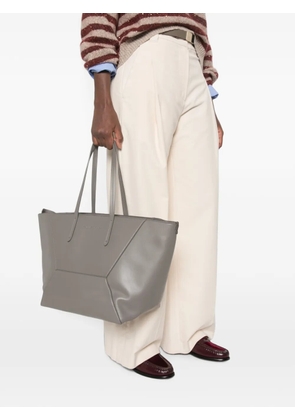 Brunello Cucinelli leather shoulder bag - Grey