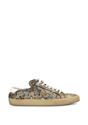 Saint Laurent Pre-Owned Court Classic star sneakers - Gold