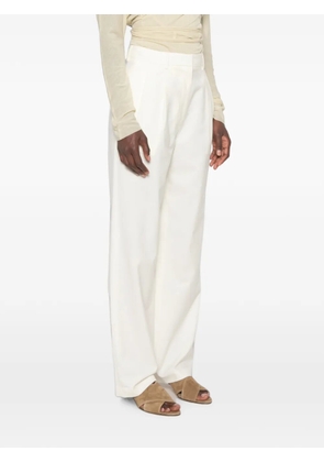 Lardini pleat-detail wide-leg trousers - Neutrals