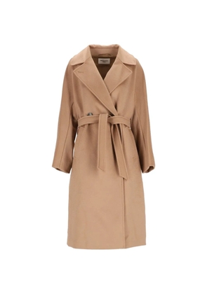 Weekend Max Mara double-breasted belted coat - Neutrals