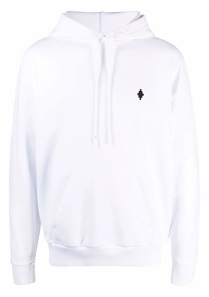 COUNTY OF MILAN logo-print cotton hoodie - White