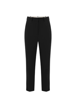 Elisabetta Franchi lightweight crêpe-fabric trousers - Black