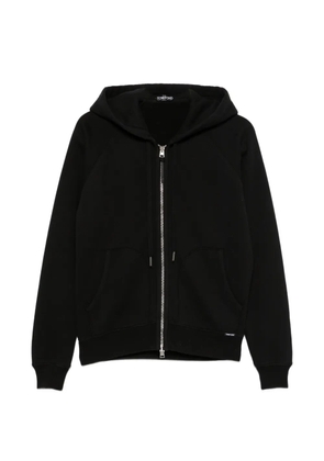 TOM FORD zip-fastening drawstring hoodie - Black