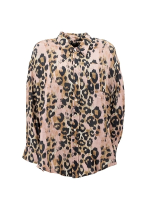 R13 leopard-print chest-pocket shirt - Neutrals
