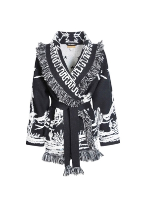 Alanui Canyon Spirit fringed cardigan - Black