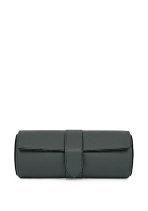 Smythson Panama watch roll - Green