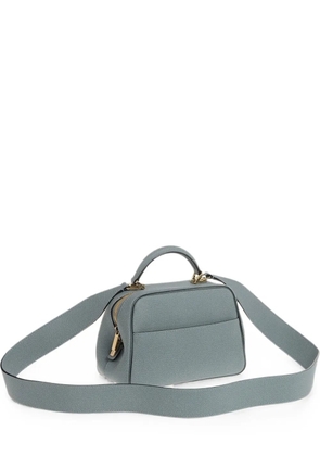 Valextra mini Saffiano leather top-handle bag - Blue