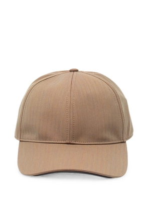 Sease herringbone-weave baseball cap - Brown