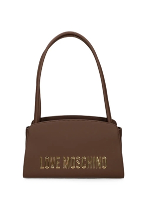 Love Moschino logo-embellishment shoulder bag - Brown