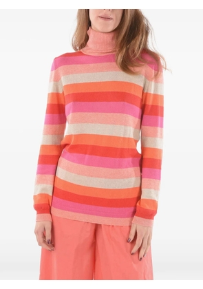 Woolrich striped turtleneck sweater - Orange