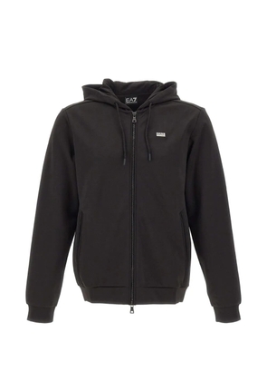 Ea7 Emporio Armani zip-up hoodie - Black