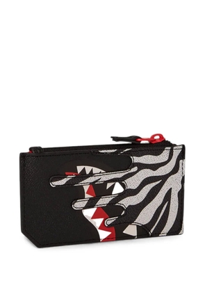 Sprayground Ze Shark Predator zip wallet - Black