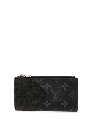 Louis Vuitton Pre-Owned 2021-2026 Monogram Eclipse Taigarama Card Holder coin pouch - Black