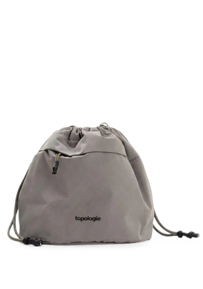 Topologie reversible drawstring bucket clutch bag - Grey