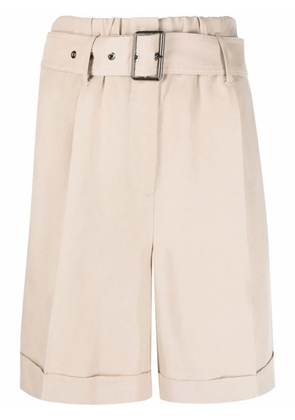 Woolrich belted waist bermuda shorts - Neutrals