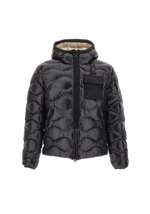 Blauer Bryant wave-quilted jacket - Black