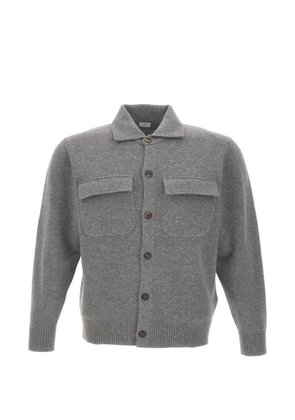 Eleventy knit flap-pocket shirt - Grey