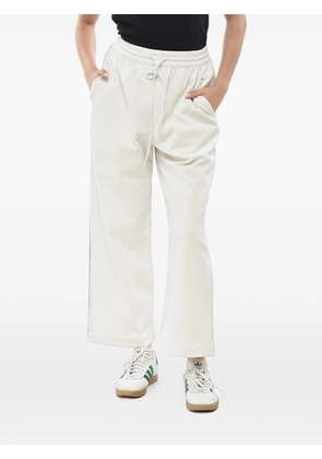 Yohji Yamamoto logo-print drawstring track pants - Neutrals