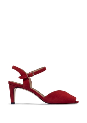 Bernardo HARTLEY buckle-fastening peep-toe sandals - Red