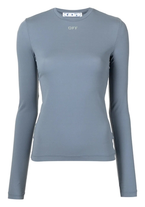 Off-White Off-print long-sleeve top - Blue