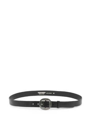 DSQUARED2 logo-debossed leather belt - Black