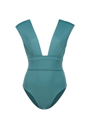 Haight Isabel V-neck panelled swimsuit - Green