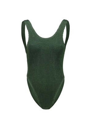 Bond-eye Maxam crinkle-effect swimsuit - Green