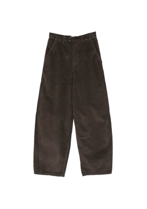 Alysi corduroy barrel-leg trousers - Brown