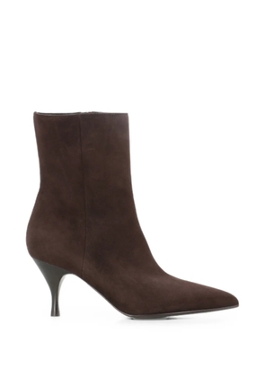 Sergio Levantesi pointed-toe suede ankle boots - Brown