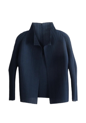 Issey Miyake Wooly Pleats-68 pleated jacket - Blue