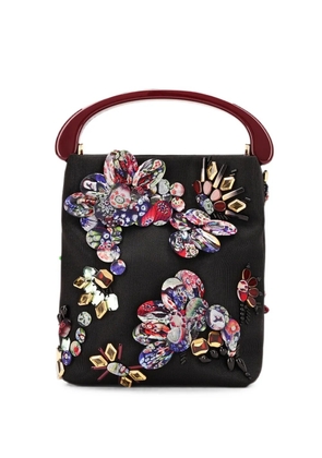 DRIES VAN NOTEN micro embroidered bag - Black