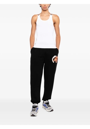 Melt graphic-print track pants - Black