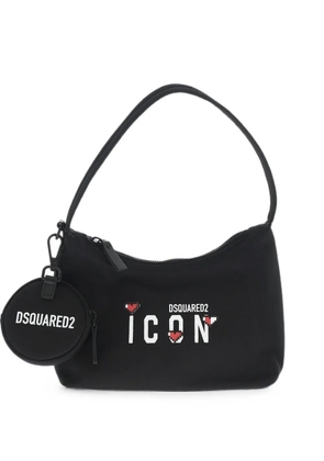 DSQUARED2 Icon logo-print shoulder bag - Black