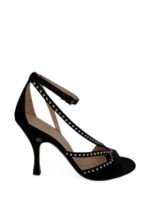 Gucci Pre-Owned star-embellished GG sandals - Black