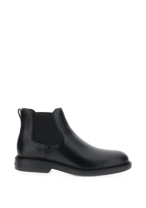 Hogan elasticated-panel leather boots - Black