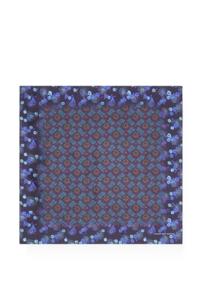 DRIES VAN NOTEN silk pocket square scarves - Blue