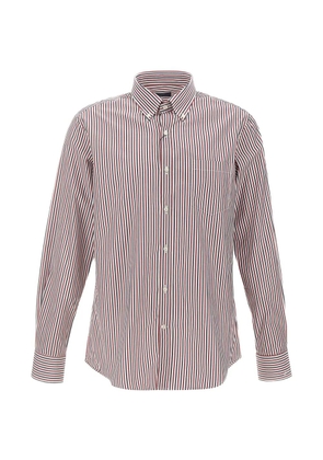 Paul & Shark striped button-down shirt - White