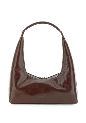 Marge Sherwood crinkled-leather shoulder bag - Brown