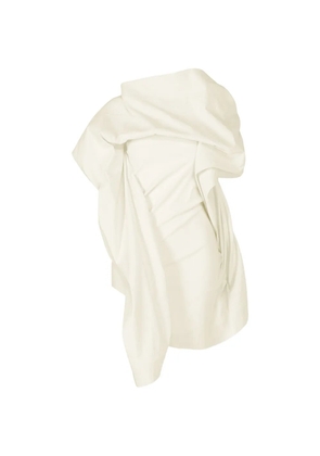 Issey Miyake draped asymmetric top - Neutrals