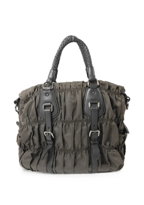 Prada Pre-Owned Tessuto Gaufre two-way handbag - Grey