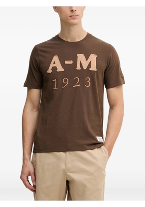 Aeronautica Militare logo-patch embroidered T-shirt - Brown
