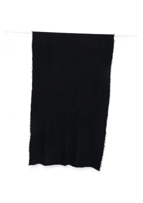 Faliero Sarti frayed-edge scarf - Black