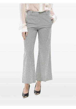 QL2 awning-stripe chino trousers - White