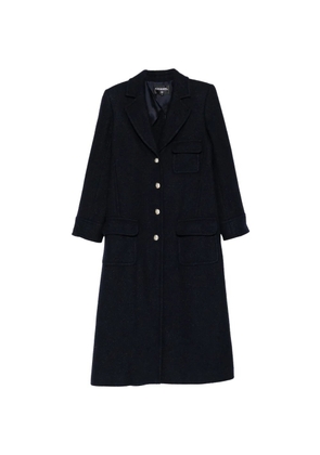 CHANEL Pre-Owned CC-button coat - Blue