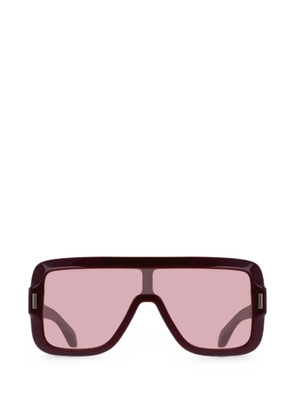 Ferragamo geometric-frame sunglasses - Red