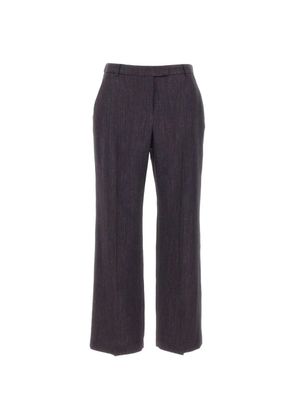 Eleventy pressed-crease straight-leg trousers - Grey