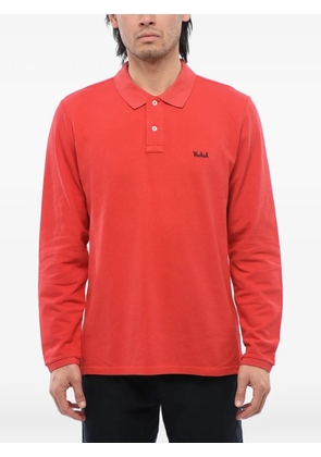 Woolrich embroidered long-sleeve polo shirt